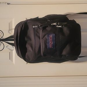 Jansport big student backpack black EUC